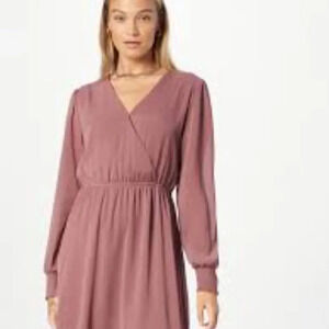 American Eagle Pink‎ V-Neck Silk Dress Size Small